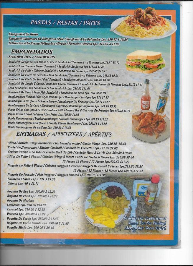 La Delphina Bed And Breakfast Bar And Grill La Ceiba Exterior foto